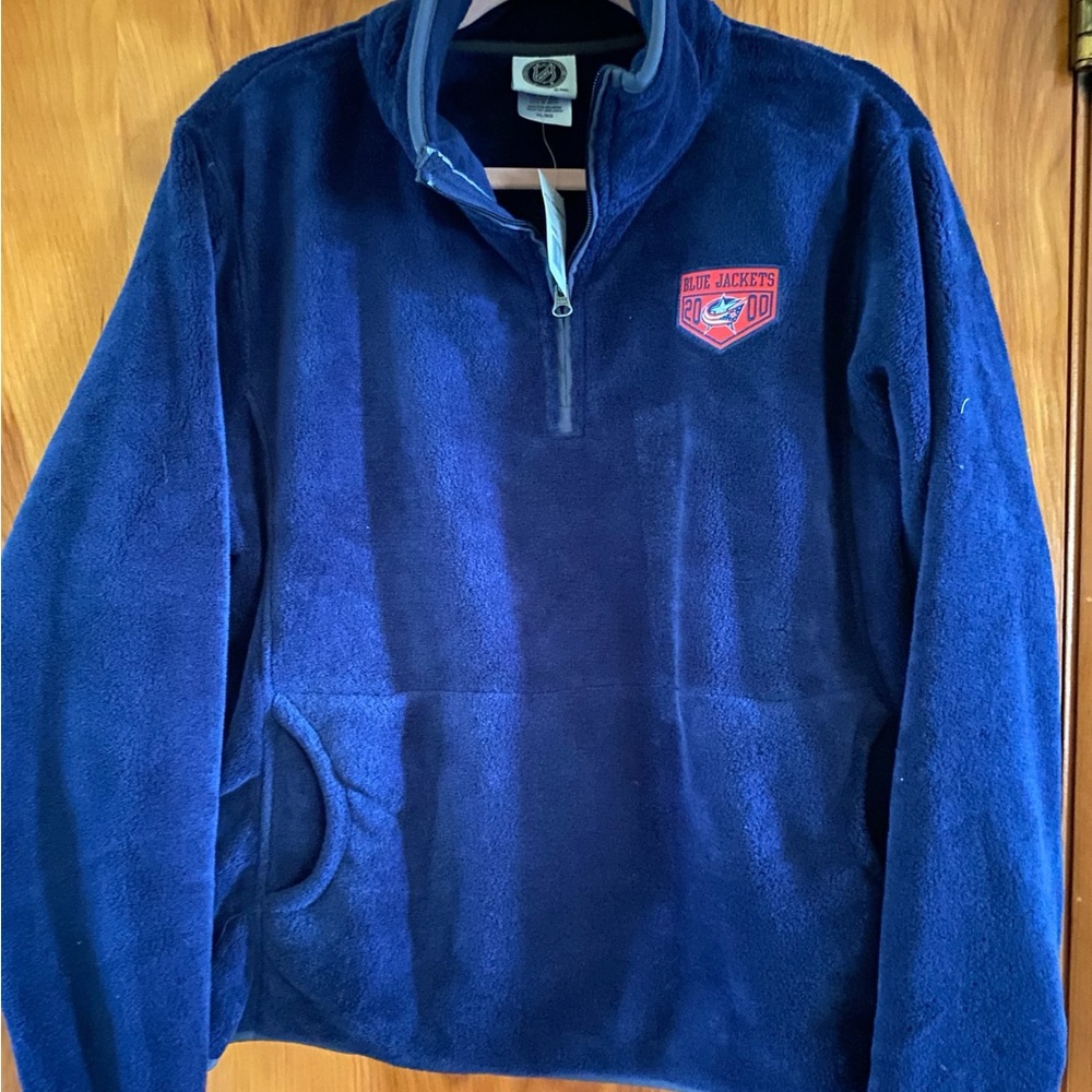 Columbus Blue Jackets NHL Fleece Pullover NWT